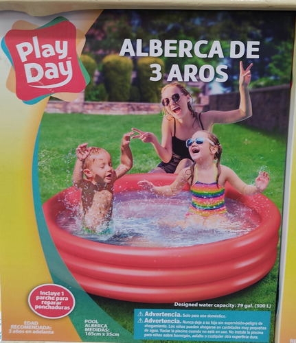 Imagen 1 de 1 de Alberca Para Niños 1.65 Mts X 30 Cm Nueva Color Roja