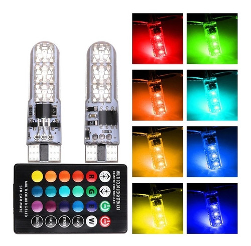 Cocuyos Led Rgb Con Control Remoto Carros Y Motos Mejorado