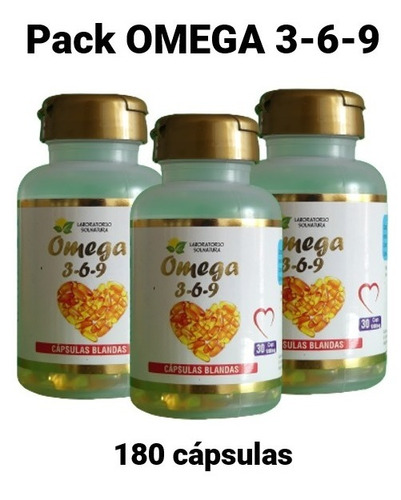 Omega 3-6-9, 90 Cápsulas Naturales De 1000 Mg 
