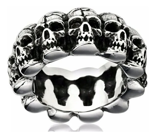 Anillo Hombre Calaveras Skull Acero Inoxidable