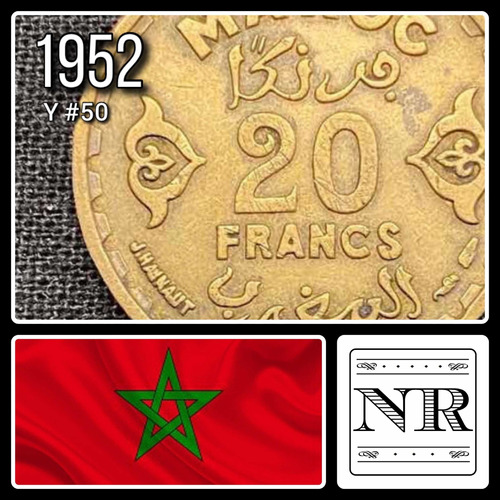 Marruecos - 20 Francos - Año 1952 (1371) - Y #50 - Africa