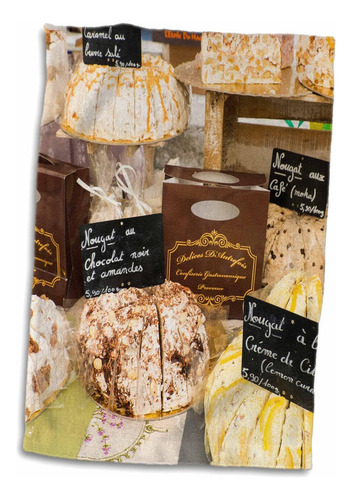3d Rosa Francia-st Remy Turrón Dulce De La Comarca Toalla
