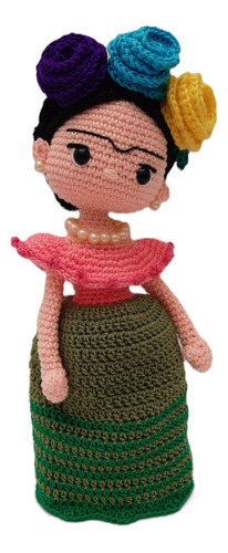 Muñeca Frida Kahlo Tejida En Crochet