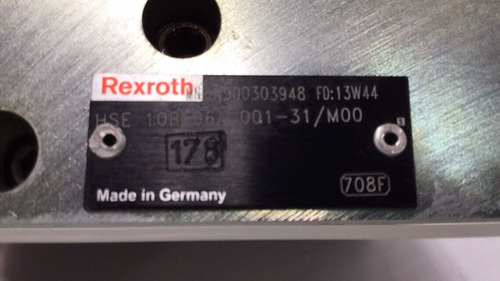 Rexroth R900303948 Adapter Plate Hse 10b 06a 001-31/m00 Ccb