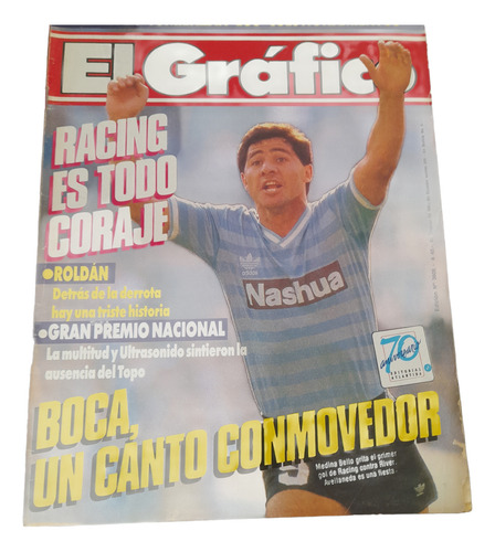 Revista El Grafico # 3605 - Tapa Racing Medina Bello (Usado)