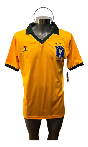 Jersey Topper Retro Selección Brasil Brasileña 1986 #11