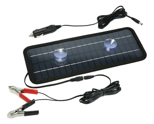 Panel Solar 12v 4.5w Cargador De Batería Portátil De Coche B