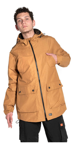 Parka Impermeable Andes Habano Capuchino Aire Libre