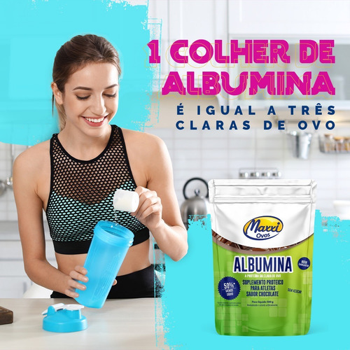 Imagem 2 de 5 de Albumina Saborizada 500g - Maxxi Ovos - Alto Teor Proteíco