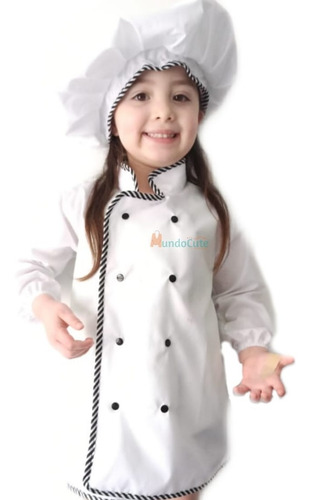 Imagen 1 de 1 de Disfraz De Chef Para Adulto Traje Cocinero Hombre Y Mujer