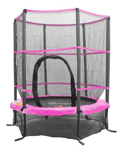 Trampolin Brincolin Para Niños Infantil 1.4m Tumbling C/ Red Color de la lona de salto Rosa