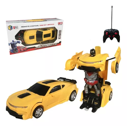 Carro de controle remoto camaro bumblebee 1 18 cks