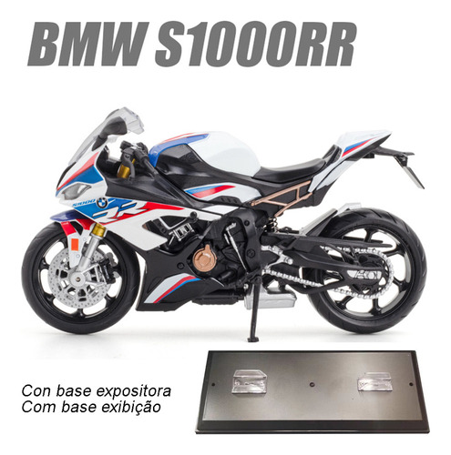 Bmw S1000rr Miniature Metal Motos Puede Deslizarse 1/12