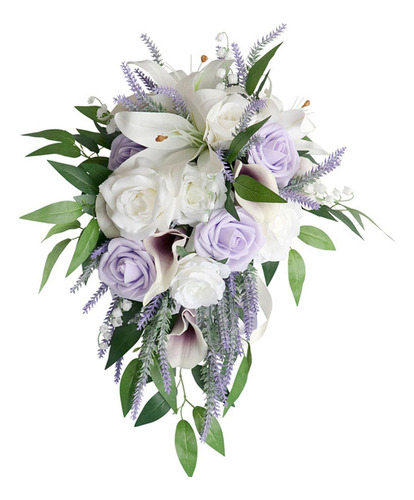 Buquê De Casamento Romântico Em Cascata