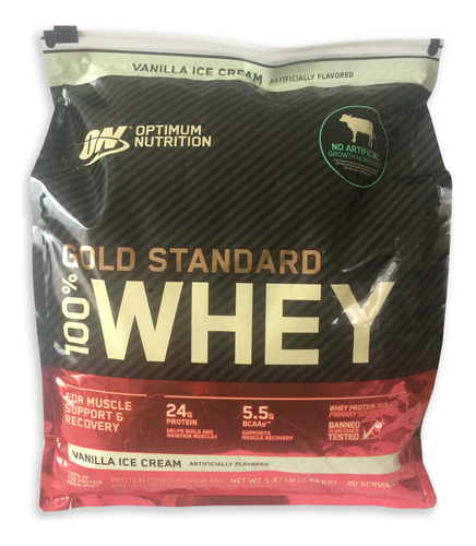 Whey Gold Standard 5,47 Lbsoptimum Nutrition Proteina Pura 