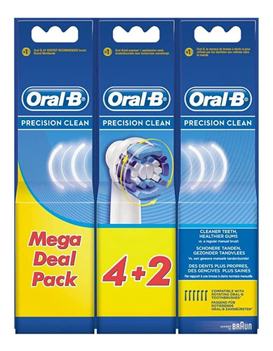 Oral-b Precision Clean - Cepillo De Dientes De Repuesto Eb9.