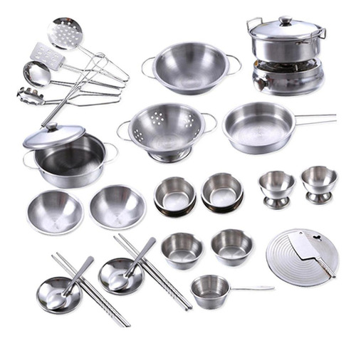 Juego De Utensilios De Cocina Para Niños De 25 Piezas
