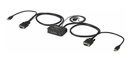 **** Conmutador Kvm Con Cable Vga Usb De 2 Puertos - Aliment