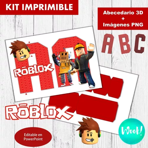 Kit Imprimible Roblox Niña Avatars Pink And Lila 100% Editable
