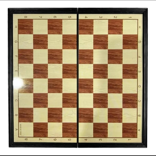 Juego De Ajedrez Magnético Plegable Y Portátil De Plastico