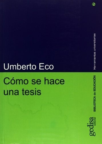 Umberto Eco - Como Se Hace Una Tesis