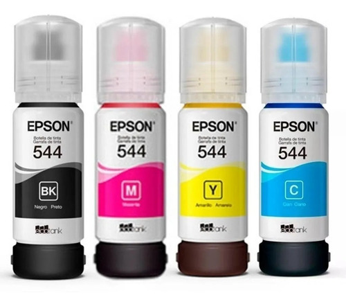 Combo Epson 544 Tinta P/ L3210 L3250 L3110 L3150 L3160 L5190