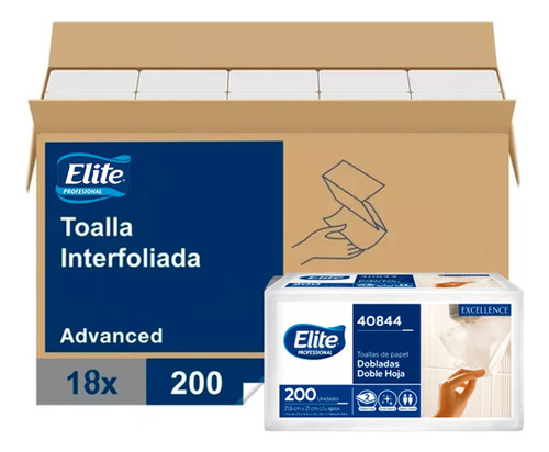 Toalla Interfoliada Elite Doble Hoja 40844 