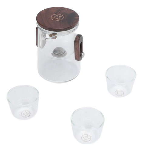Tetera De Vidrio Con Separación De Agua Enchanted.