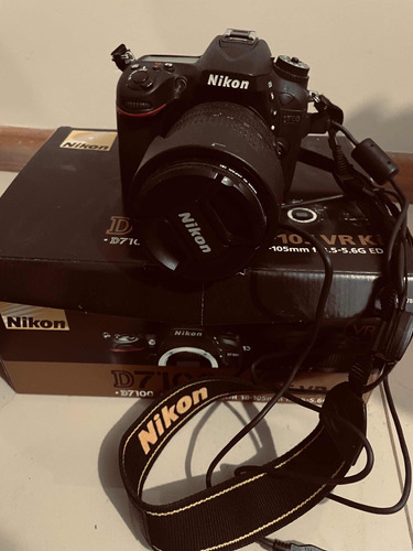 Cámara Nikon D7100 Como Nueva Con Objetivo Caja Manuales