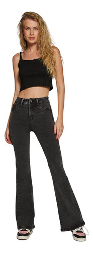 Jeans Mujer Flare 1909 Grafito Paradise Jeans
