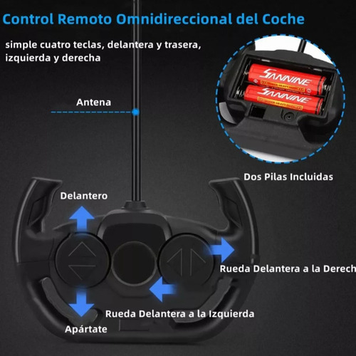 Rojo Carro Control Remoto 1:16 Nuevos Juguetes Niños