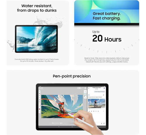 Tableta Android Samsung Galaxy Tab S10 Fe De 128 Gb Con Wifi