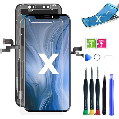 Qtlier For iPhone X Screen Replacement 5.8 Inch, Lcd Repair 