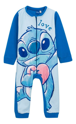 Pijama Enterito Soft Micropolar Stitch Disney Original