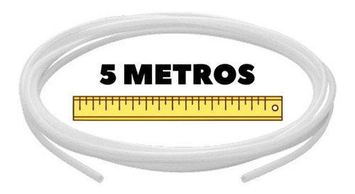 Mangueira 1/4 Purificador Bebedouro Side By Side C/ 5 Metros