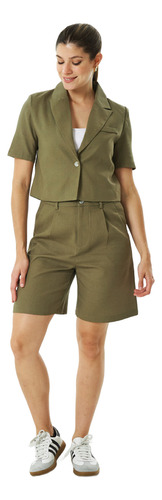 Conjunto Mujer Mochi Sastreria Mini Blazer + Bermuda