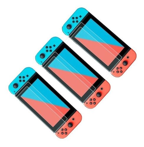 Pack De 3 Láminas Protectoras De Vidrio Para Nintendo Switc