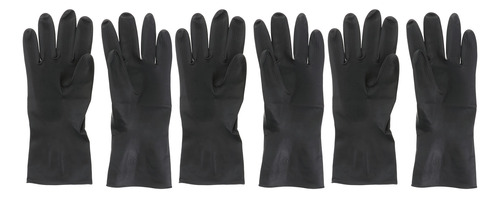 3 Pares De Guantes Negros Antideslizantes E Impermeables Par