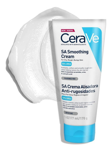 Imagen 2 de 2 de Cerave Sa Crema Alisadora Anti-rugosidades 170gr Piel Seca