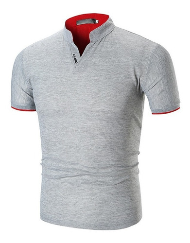 Tipo Polo Para Hombre Camisetas Casuales Moda Camisas Slim