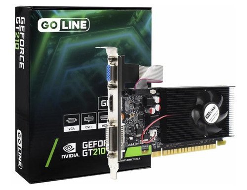 Tarjeta Gráfica Vídeo Goline 512mb Geforce Gt210 Ddr3