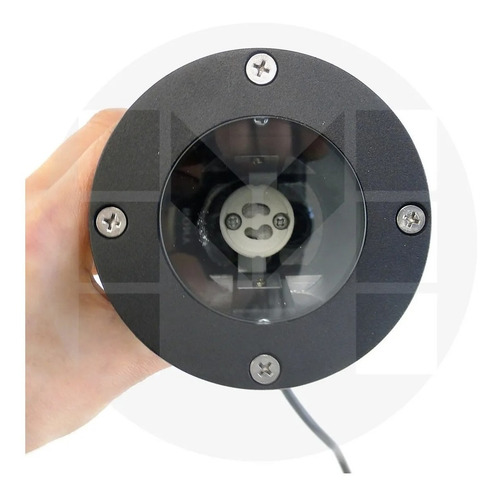 Imagen 2 de 10 de Estaca Para Jardin Parques Gu10 Negra Apto Led Aluminio