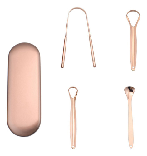 Kit de 3 herramientas para limpiar la lengua (cobre, raspado lingual)