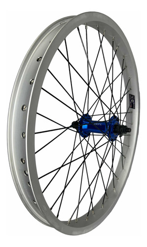 Rines 20 Bmx Aluminio Doble Pared Mazas Azules