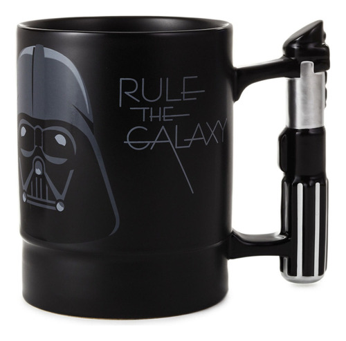 Taza Jumbo Star Wars Sonido Darth Vader Lightsaber Hallmark Color Negro