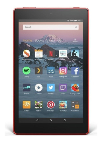 Tablet  Amazon Fire HD 10 2017 KFSUWI 10.1" 64GB punch red e 2GB de memória RAM