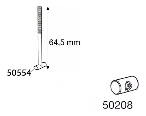 Peça De Reposição Thule 50208-1pç+50554-1pç