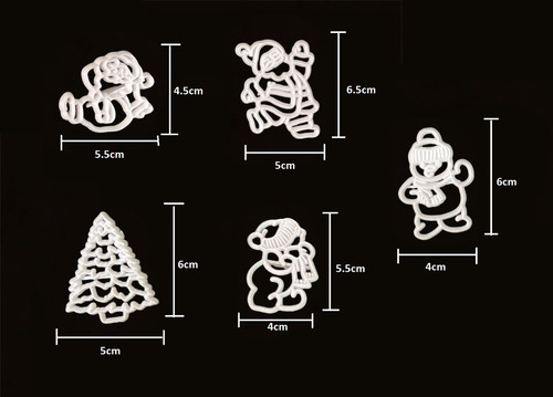 5 Molde De Galleta Cortador Galletas Moldes Galletas Navidad