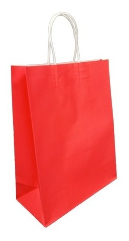 Imagen 6 de 10 de Bolsa De Papel Kraft Grande Marrón O Crudo Regalo, Cotillón.