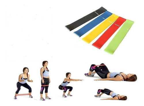 Faixa Elástica Circular Loop Band Leve Azul Bodyflex